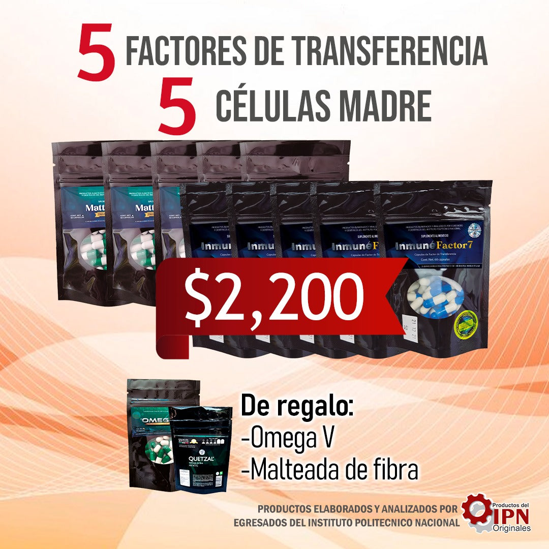 5 Factores de Transferencia y 5 Células Madre