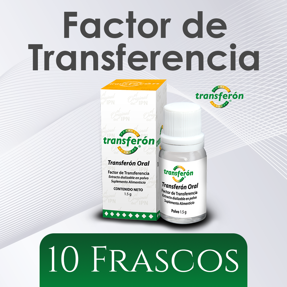 10 Frascos de Factor de Transferencia